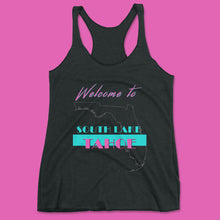 Load image into Gallery viewer, Welcome to South Lake Tahoe Women's Racerback Tank