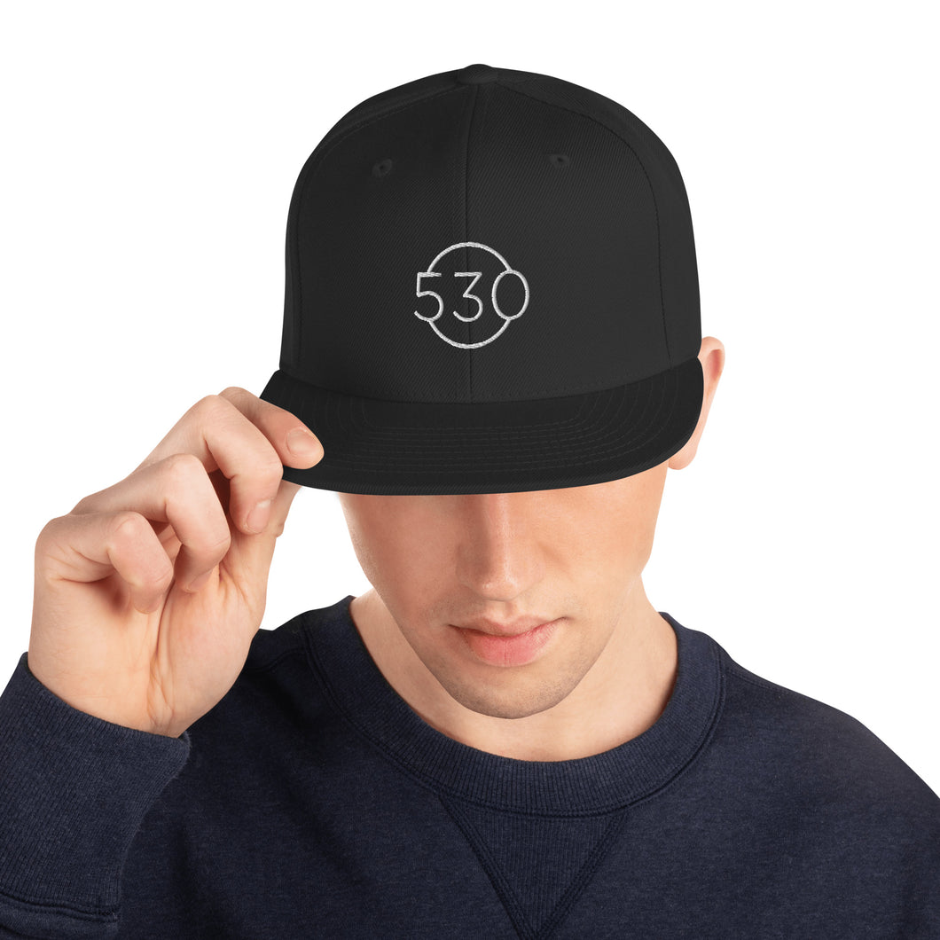 530 Builders Snapback Hat White Logo