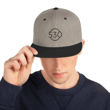 Load image into Gallery viewer, 530 Builders Snapback Hat Black Logo
