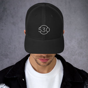 530 Builders Trucker Hat White Logo