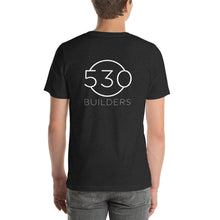 Load image into Gallery viewer, 530 Builders Tee Front Back White Logo
