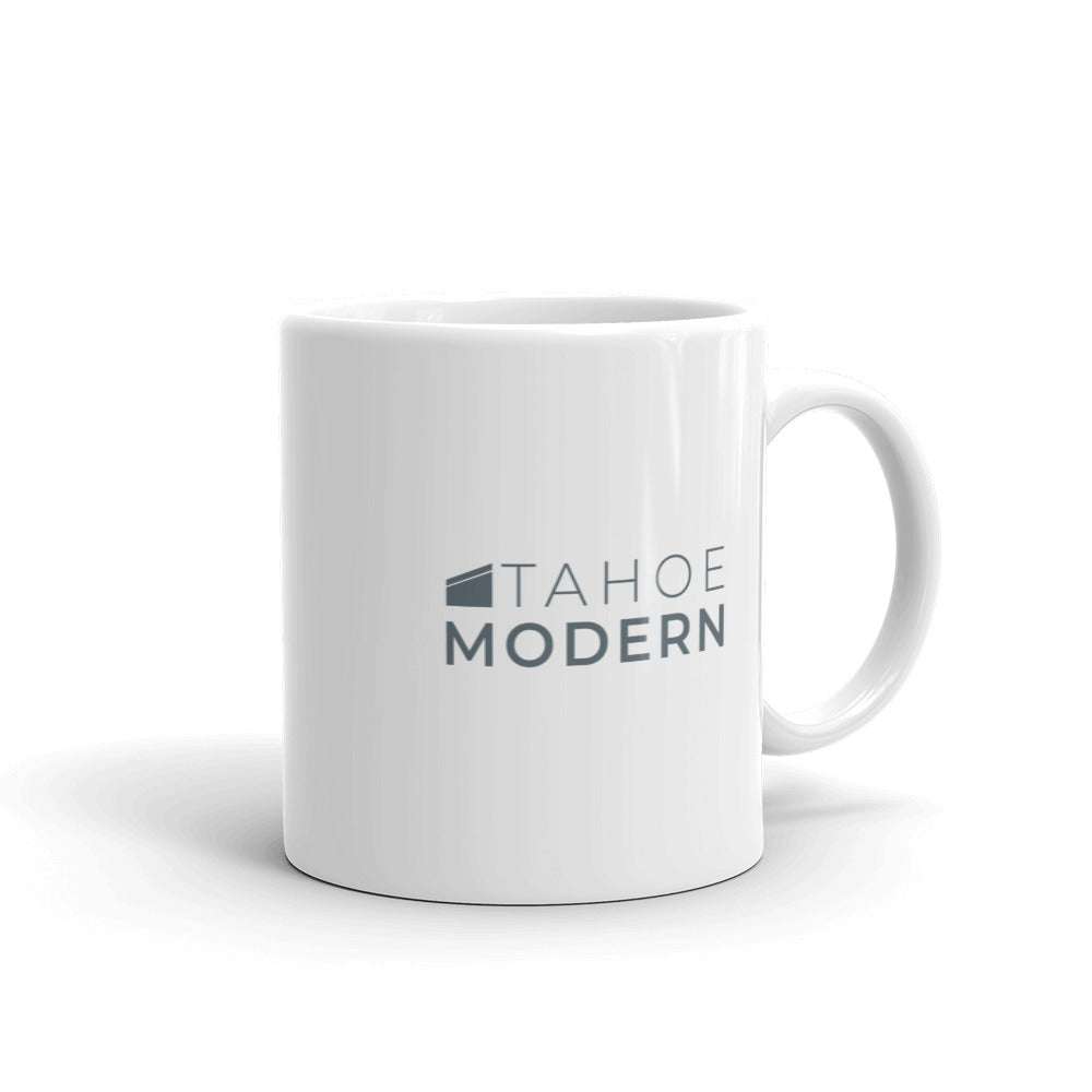 White glossy mug