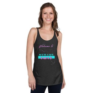 Welcome to South Lake Tahoe Women's Racerback Tank